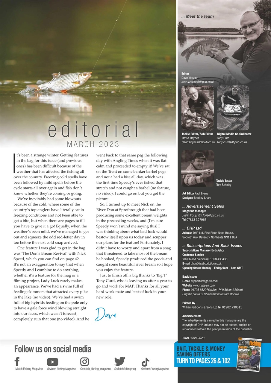 Match Fishing Preview Pages