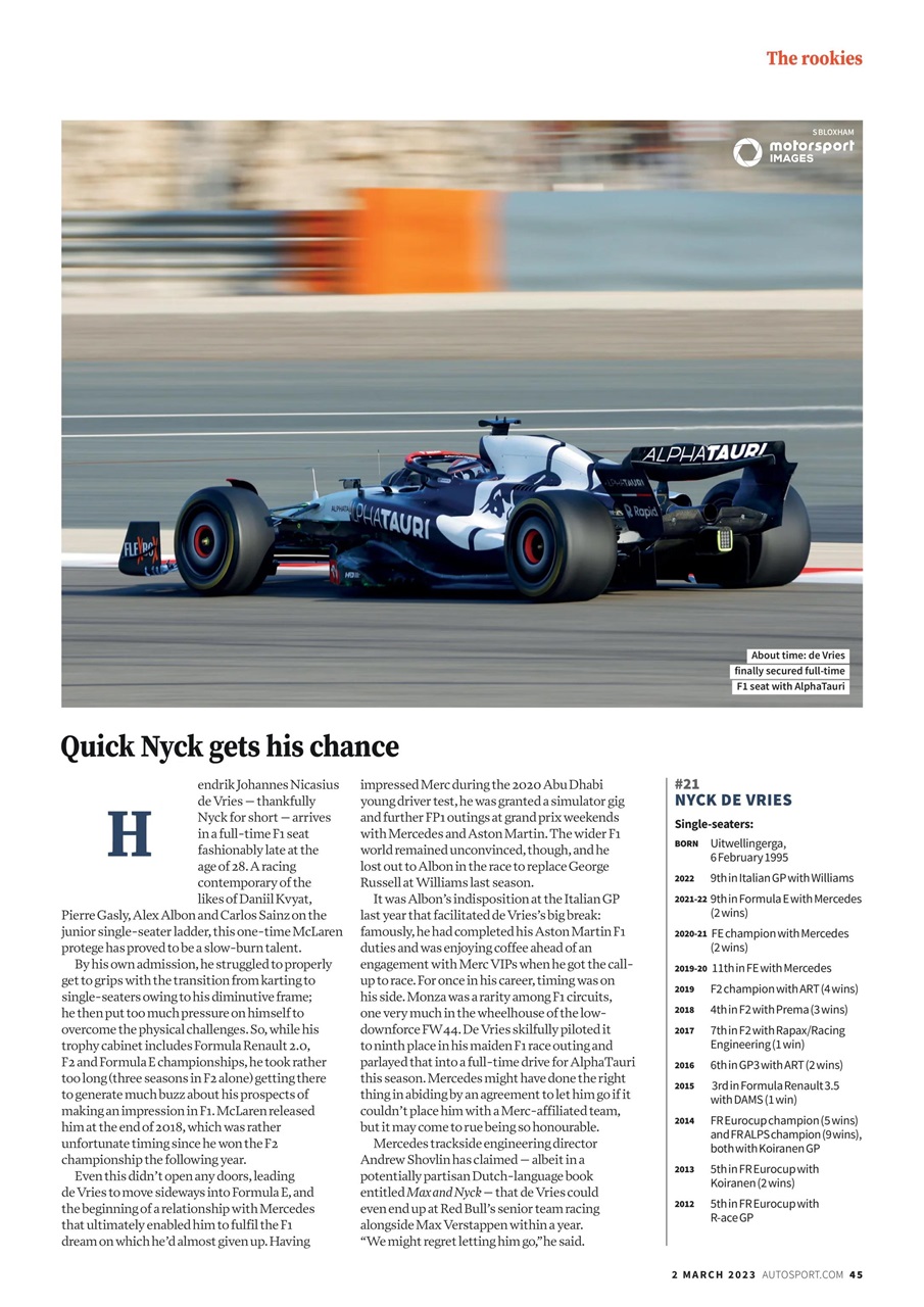 Autosport Preview Pages