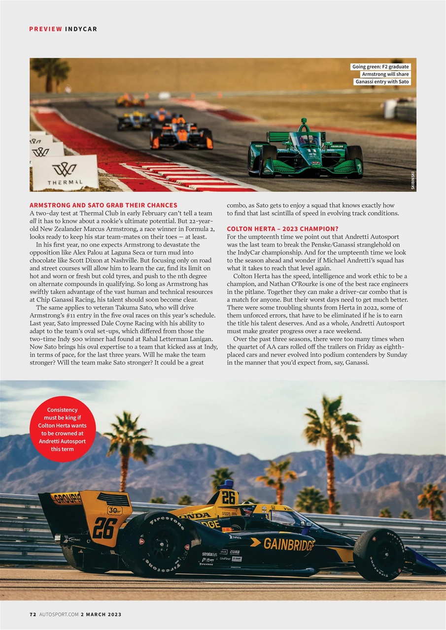 Autosport Preview Pages