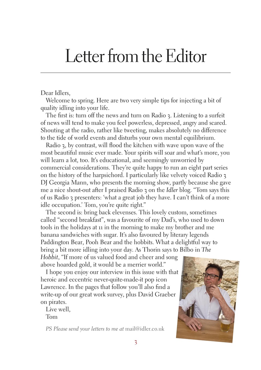 The Idler Magazine Preview Pages