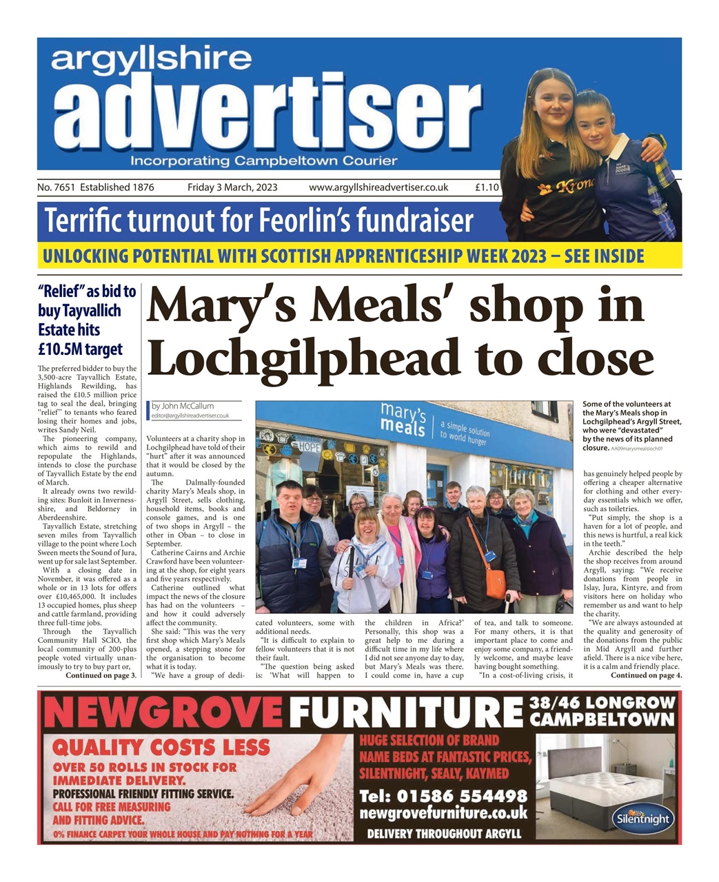 Argyllshire Advertiser Preview Pages