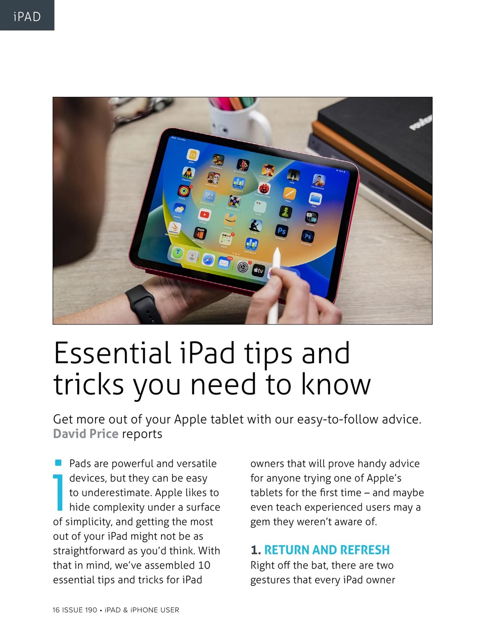 iPad and iPhone User Preview Pages