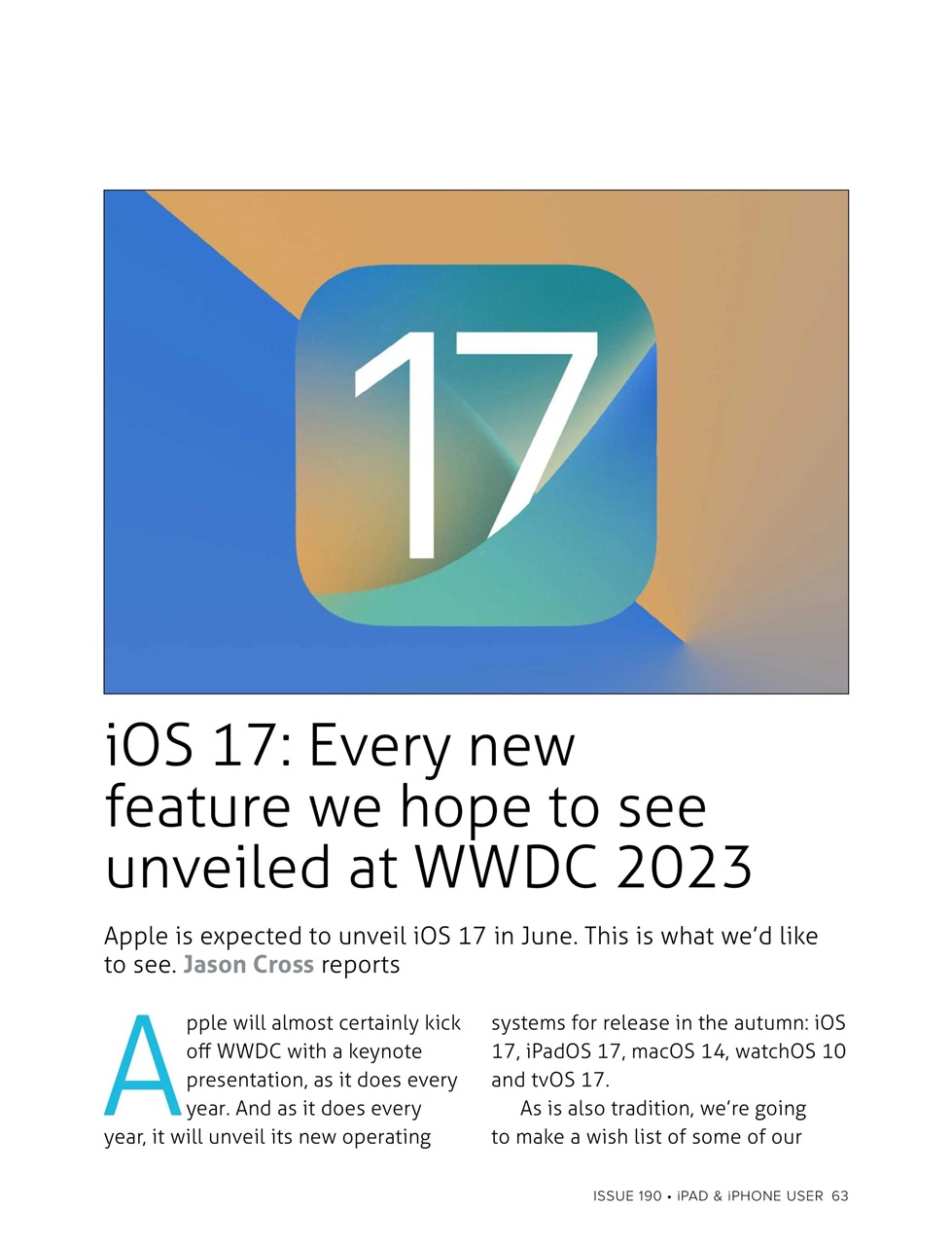 iPad and iPhone User Preview Pages