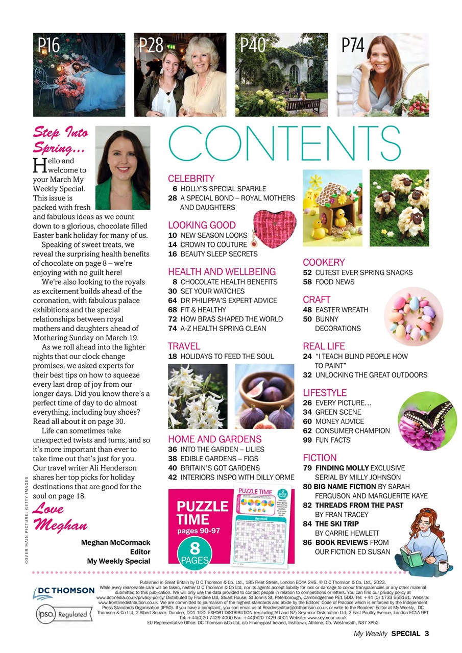 My Weekly Special Preview Pages