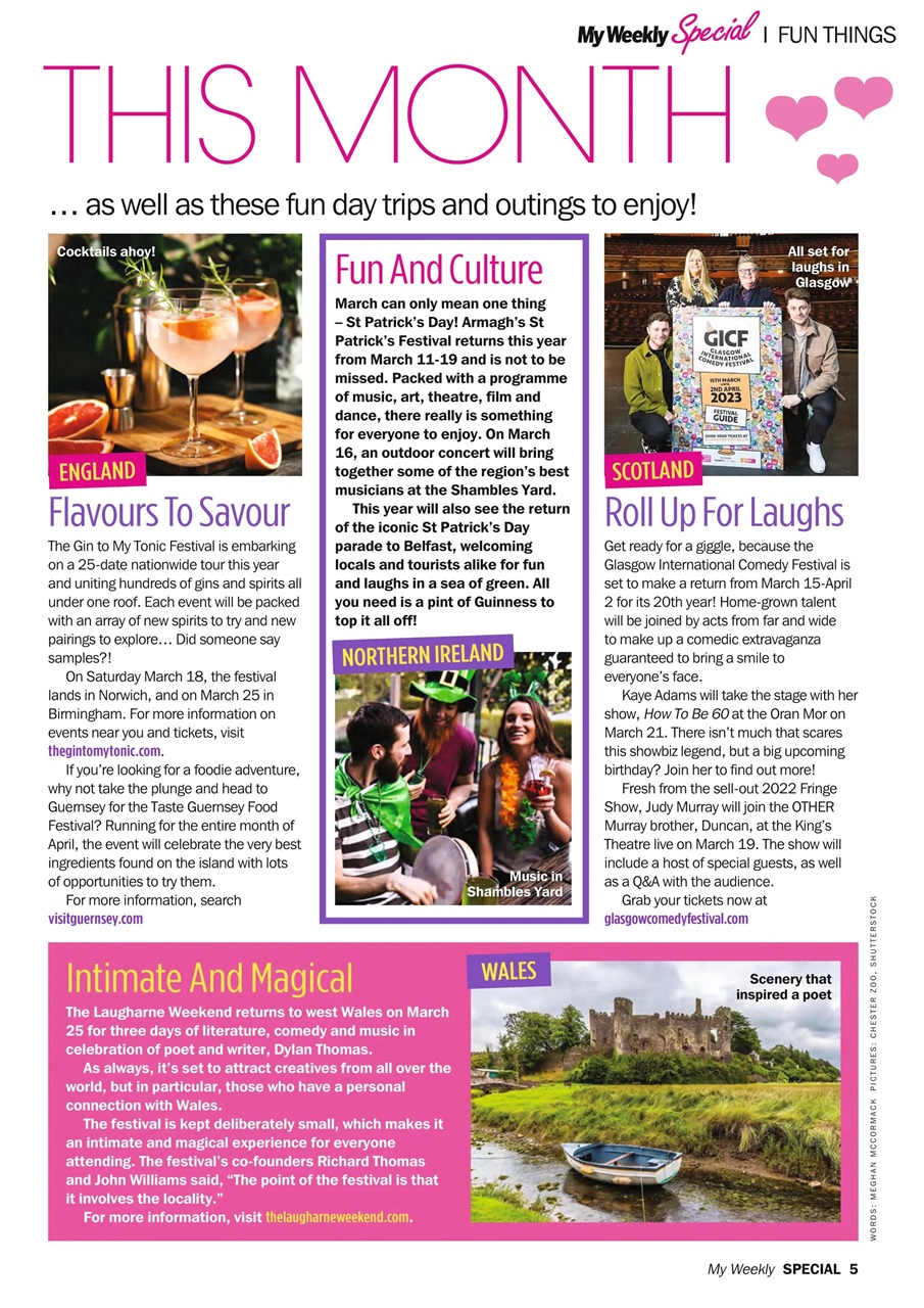 My Weekly Special Preview Pages