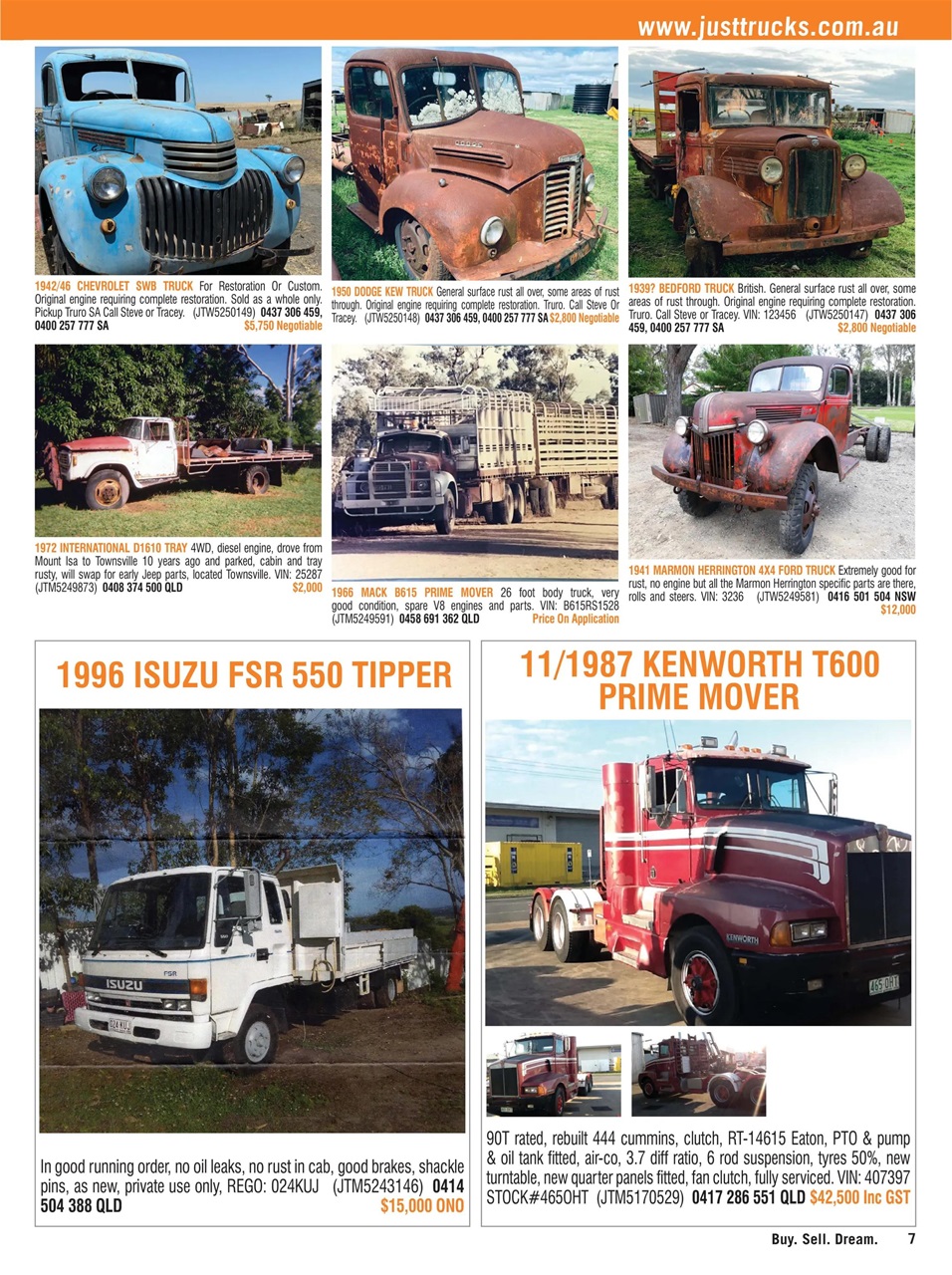 JUST TRUCKS Preview Pages