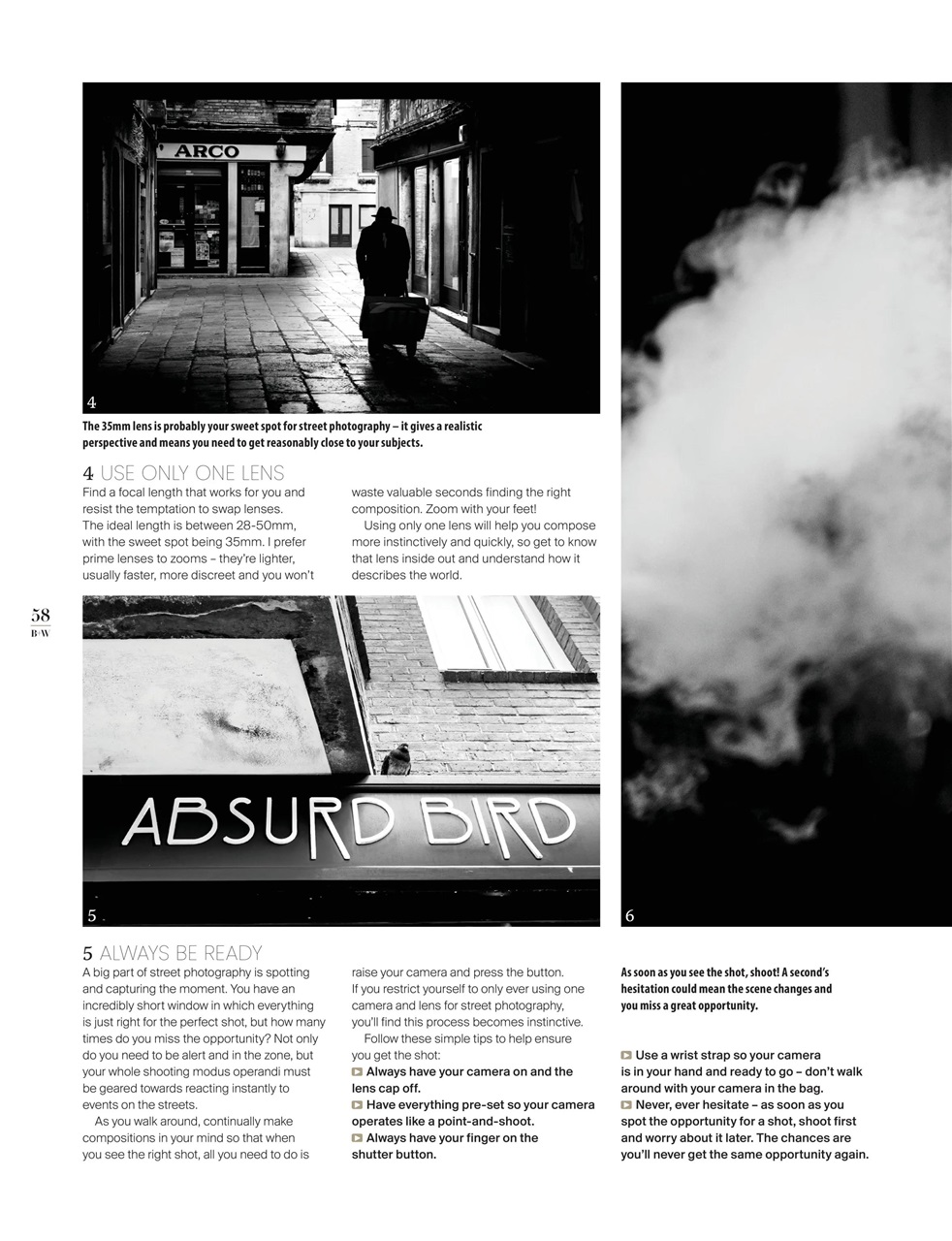 Black+White Photography Preview Pages