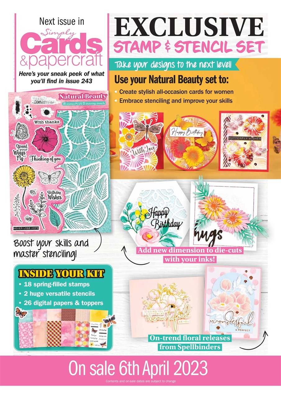 Simply Cards & Papercraft Preview Pages