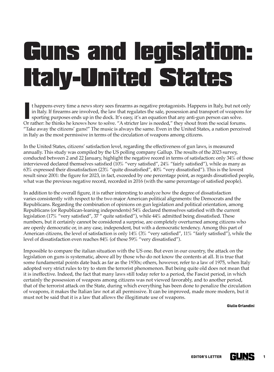 GUNS: The Italian Way Magazine Preview Pages