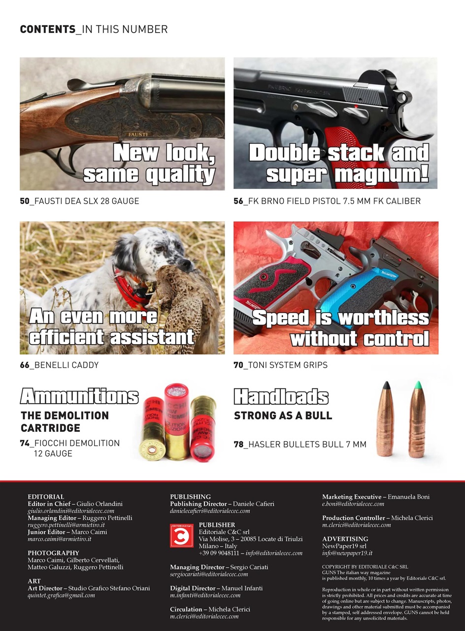 GUNS: The Italian Way Magazine Preview Pages