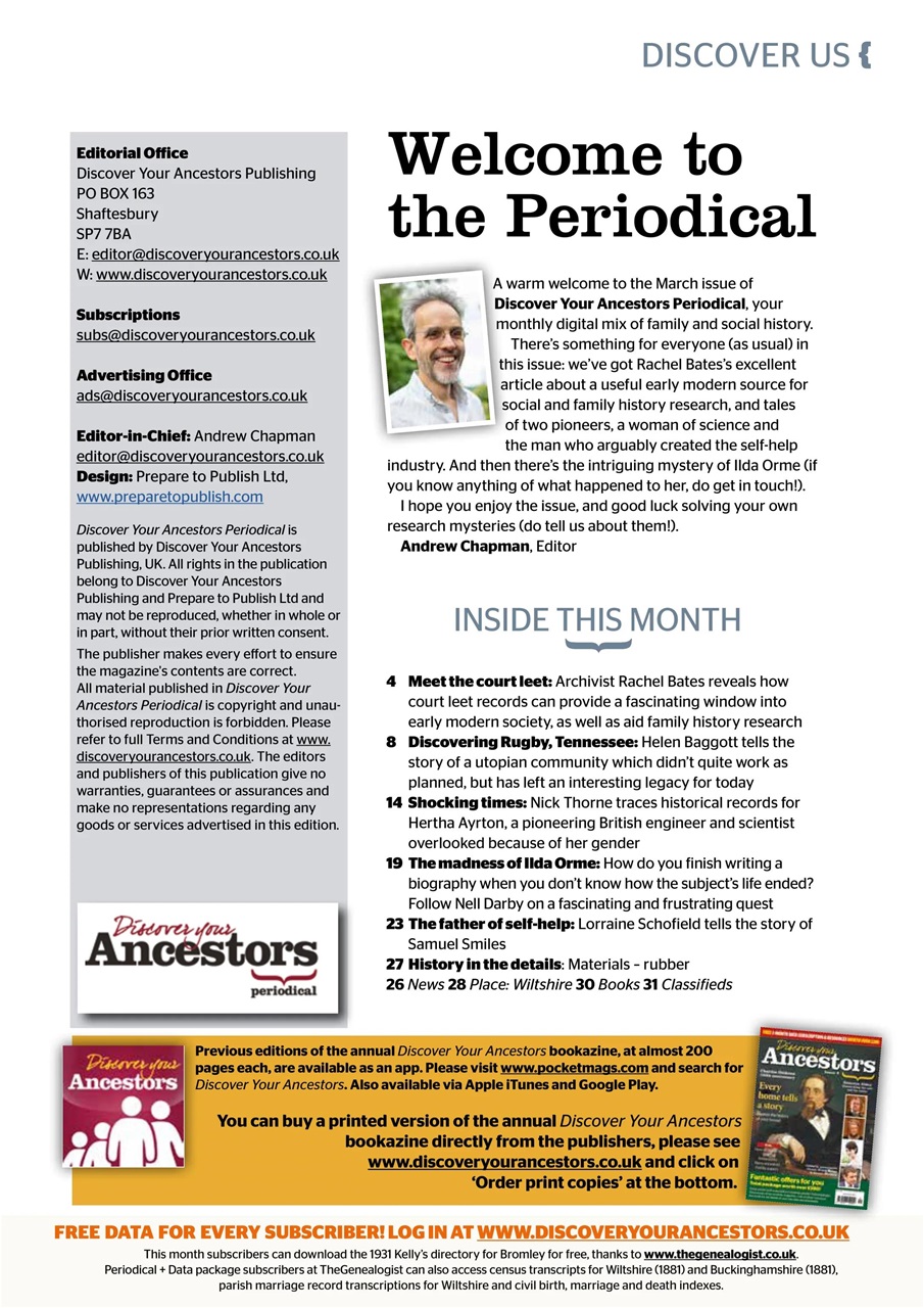 Discover Your Ancestors Preview Pages