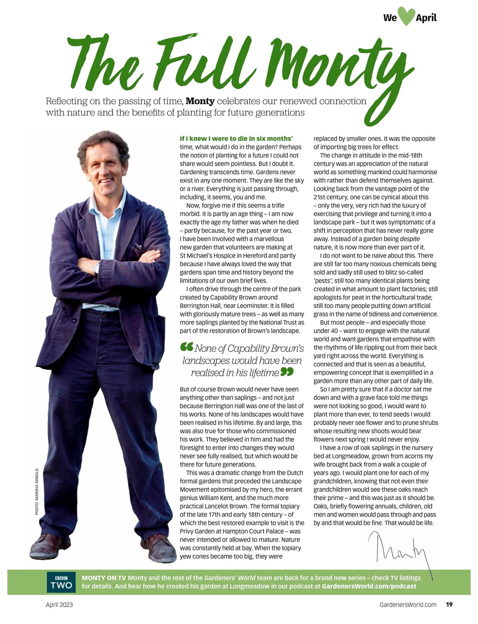 BBC Gardeners’ World Magazine Preview Pages