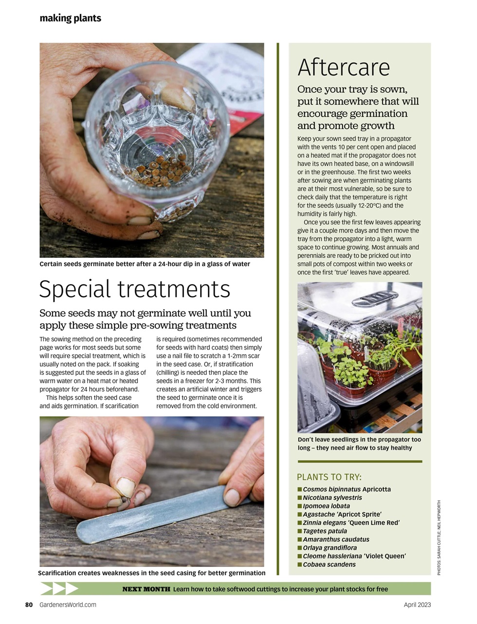 BBC Gardeners’ World Magazine Preview Pages