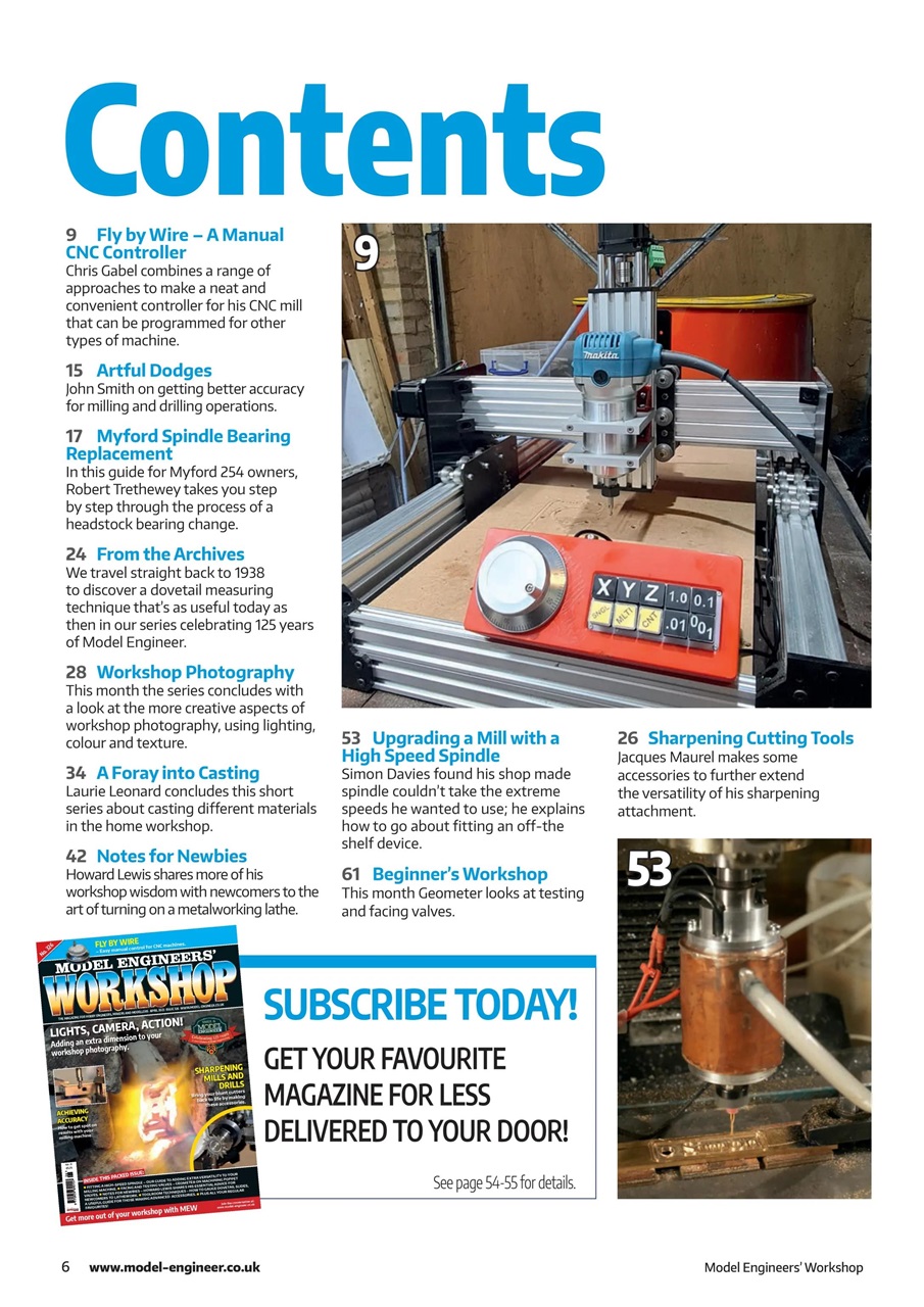 Model Engineer & Workshop Magazine Preview Pages