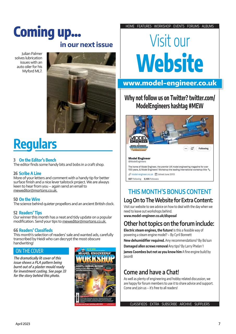 Model Engineer & Workshop Magazine Preview Pages