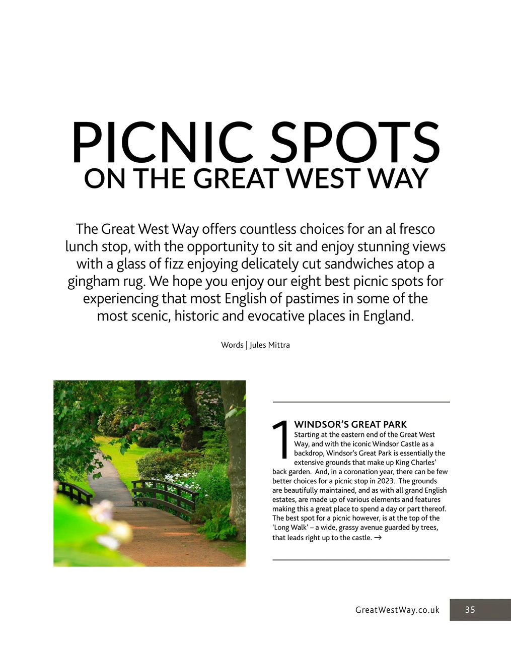 Great West Way Travel Preview Pages