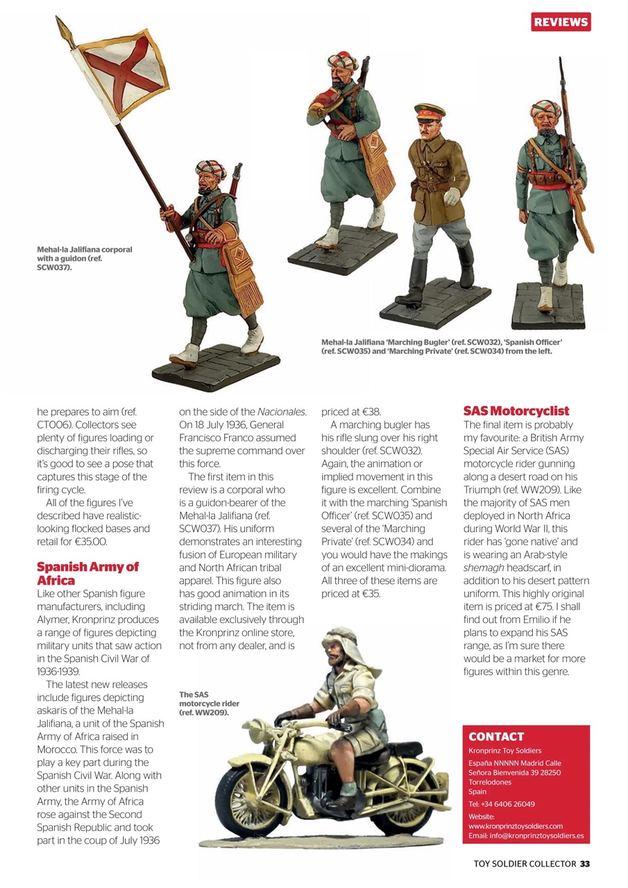 Toy Soldier Collector and Historical Figures Preview Pages