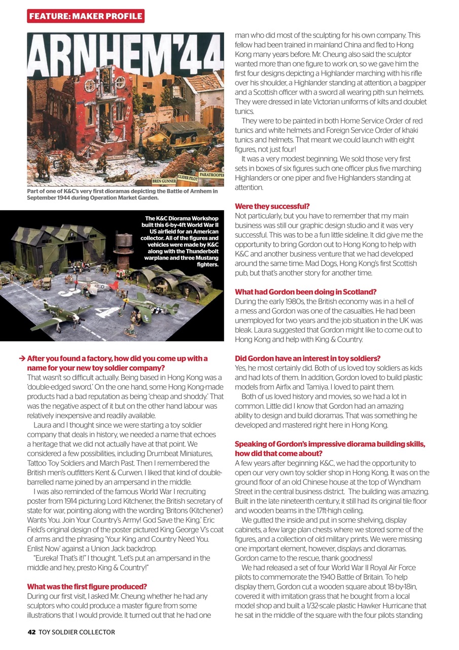 Toy Soldier Collector and Historical Figures Preview Pages
