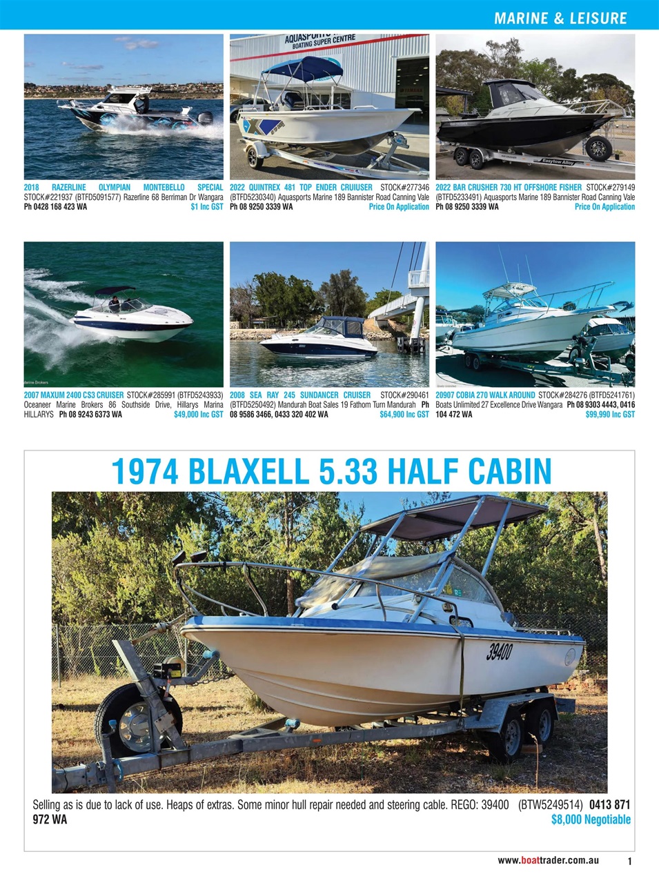 Boat Trader Australia Preview Pages