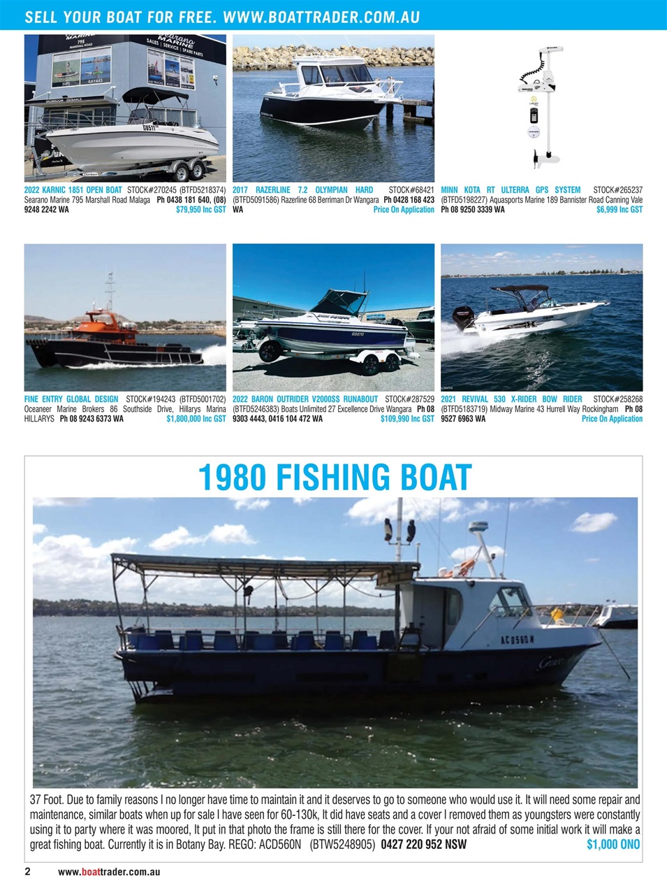 Boat Trader Australia Preview Pages