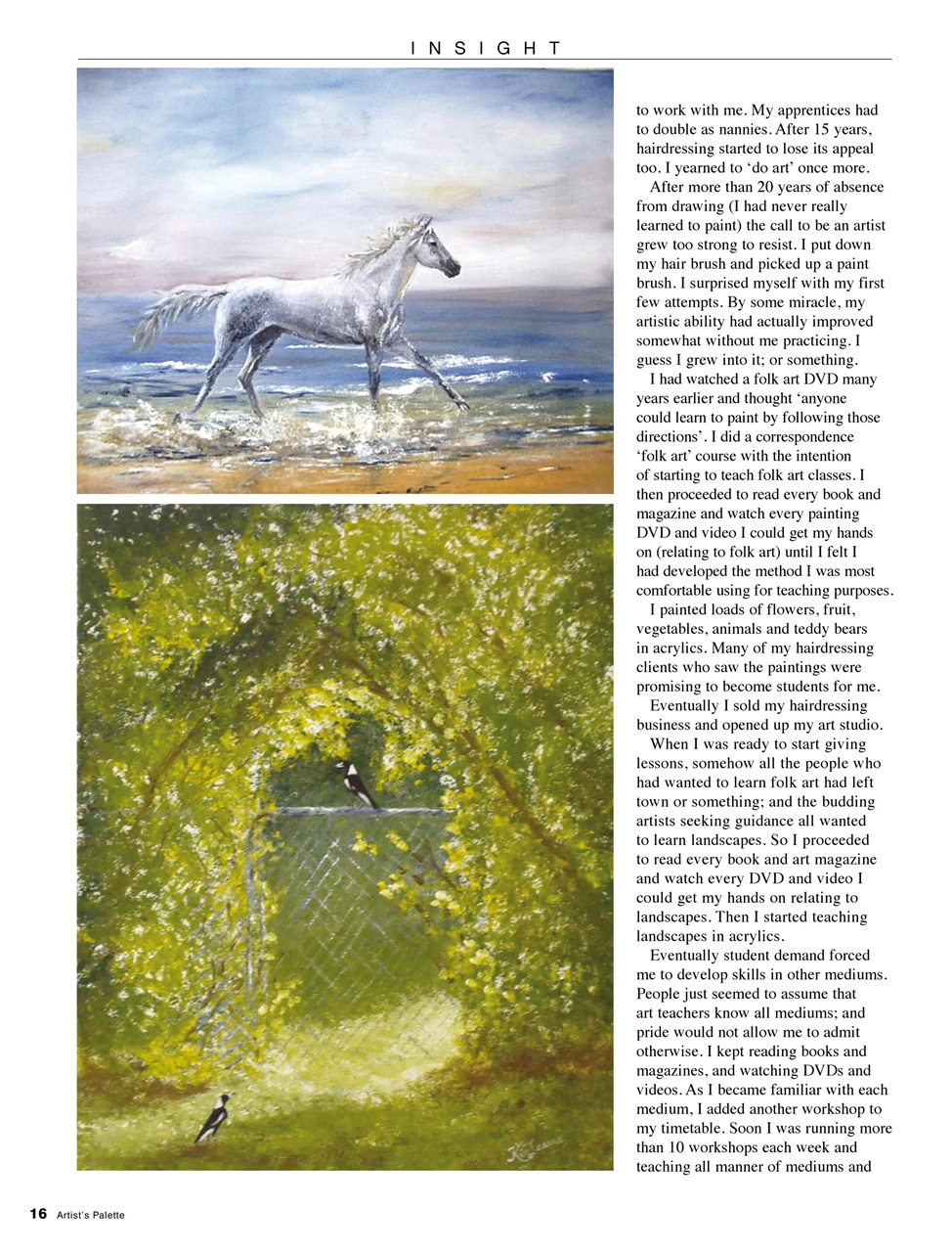 Artist's Palette Preview Pages