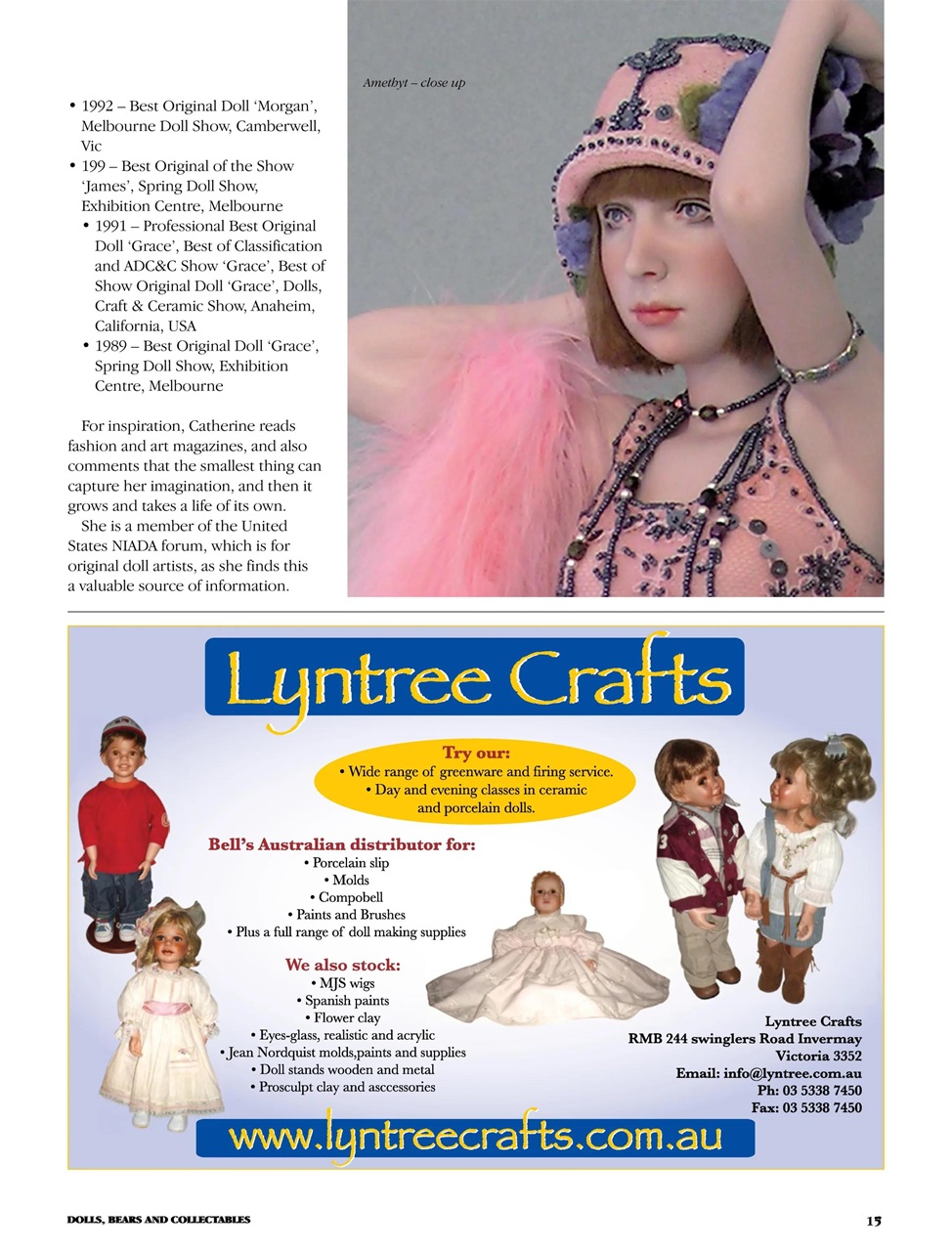 Dolls Bears & Collectables Preview Pages