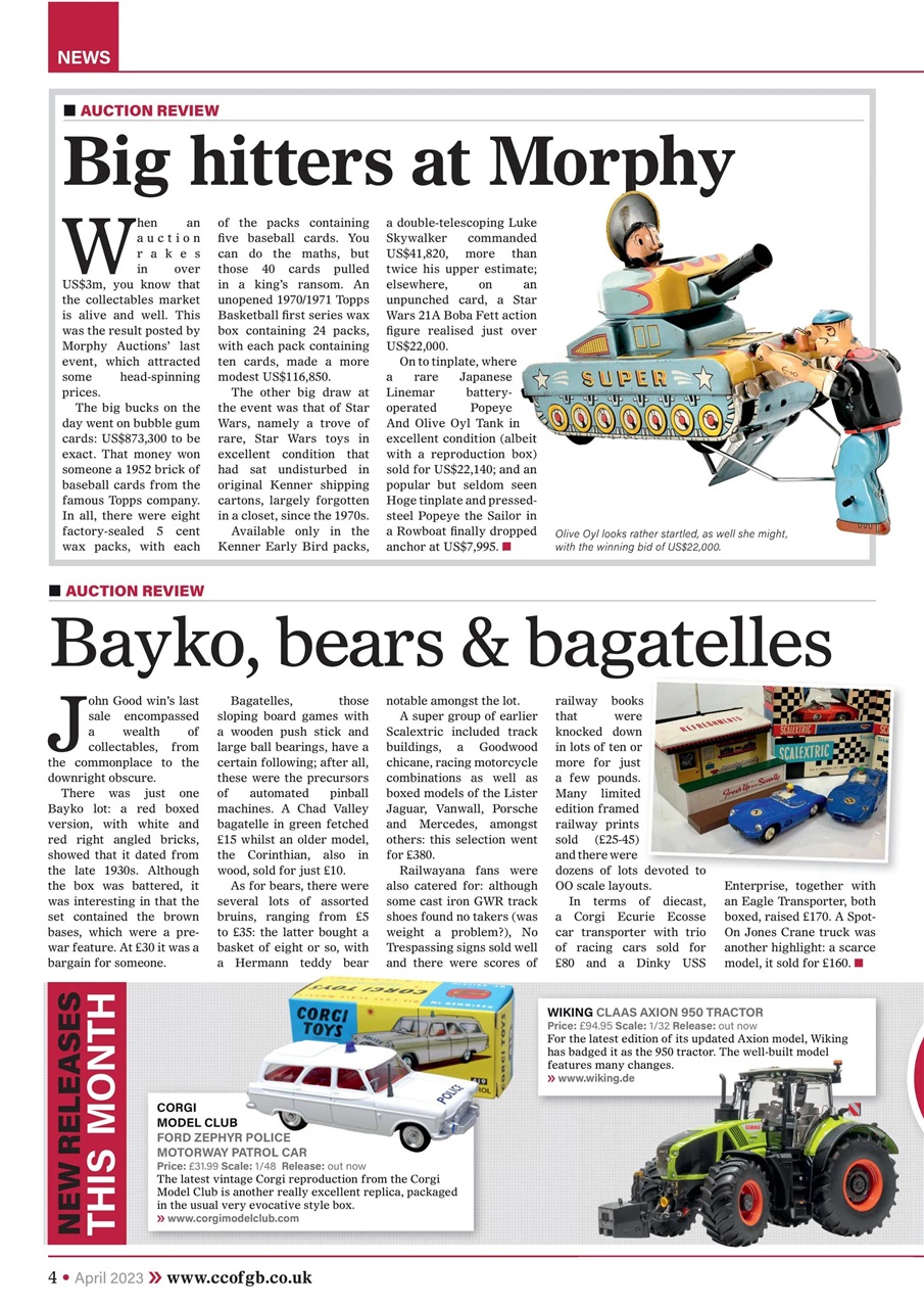 Collectors Gazette Preview Pages