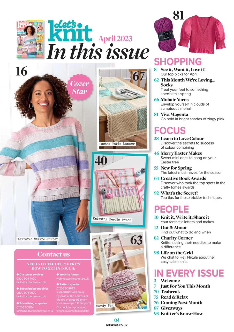 Let's Knit Preview Pages