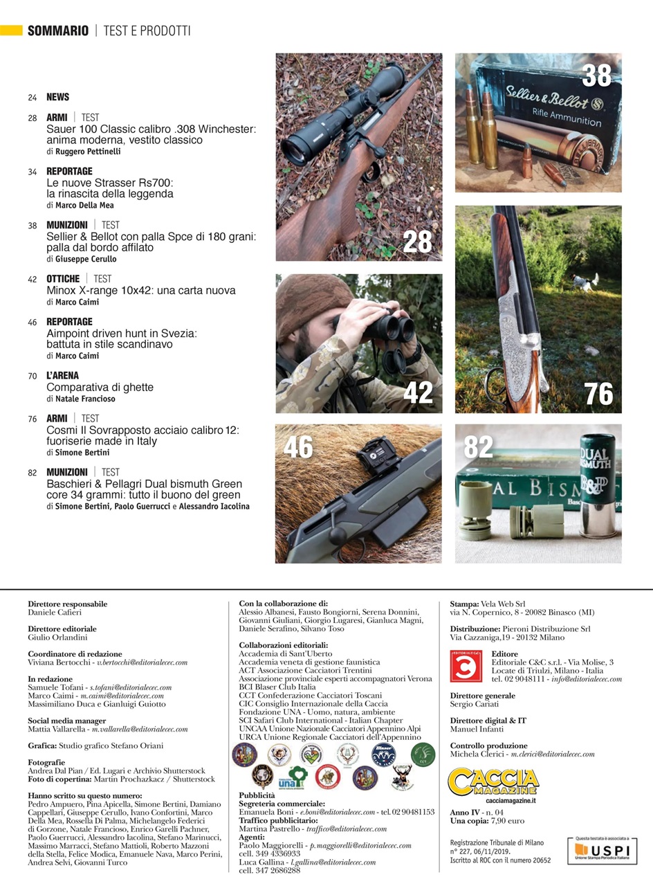 Caccia Magazine Preview Pages