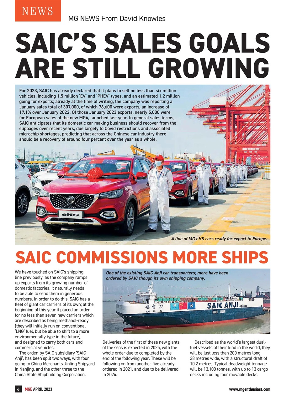 MG Enthusiast Preview Pages