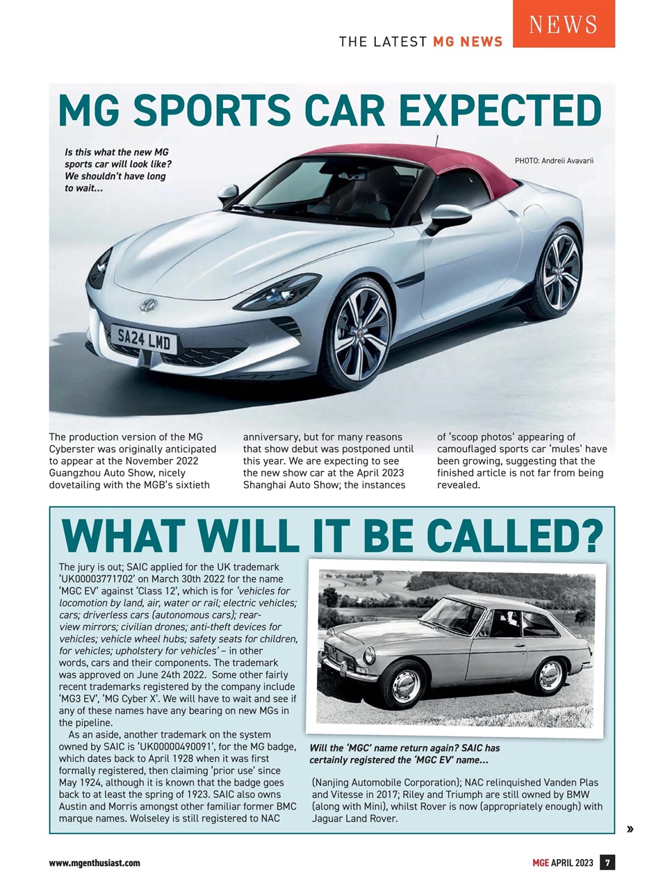 MG Enthusiast Preview Pages