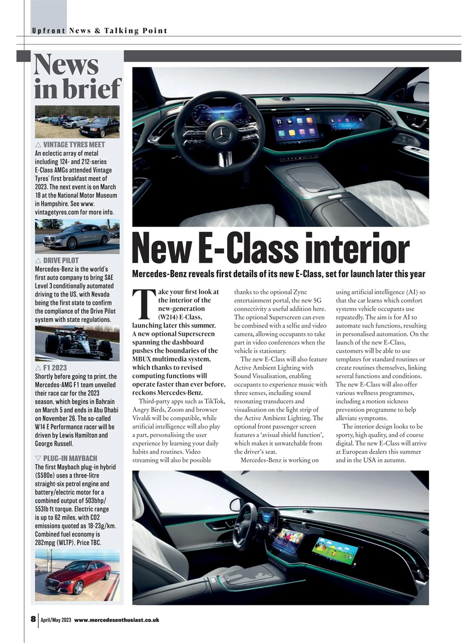 Mercedes Enthusiast Preview Pages