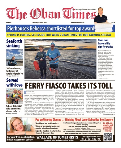 The Oban Times & Lochaber Times issue 9th March, 2023