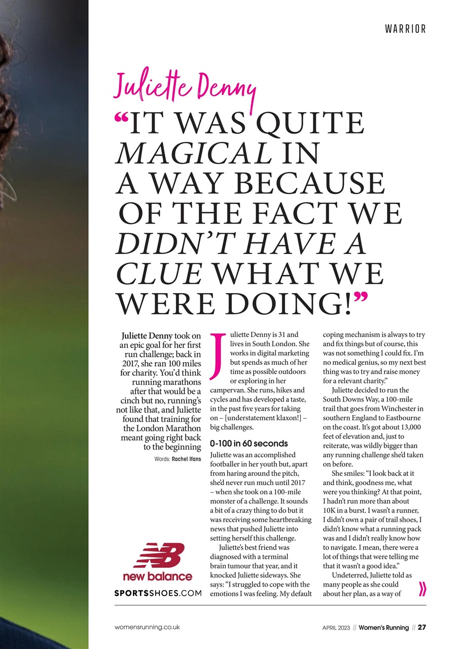 Women’s Running Preview Pages