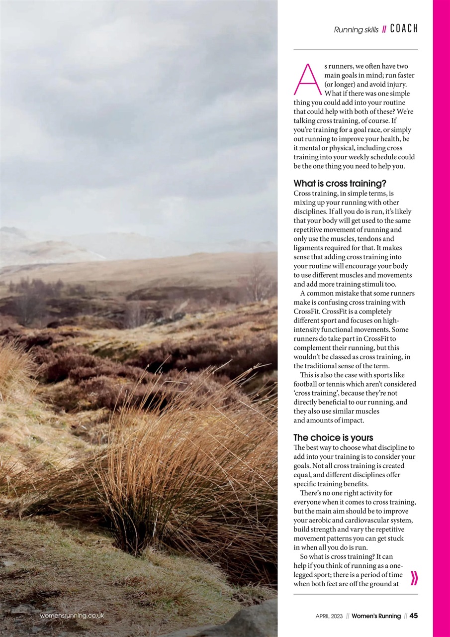 Women’s Running Preview Pages