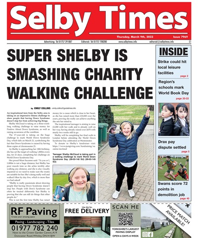 Selby Times issue March 9th 2023