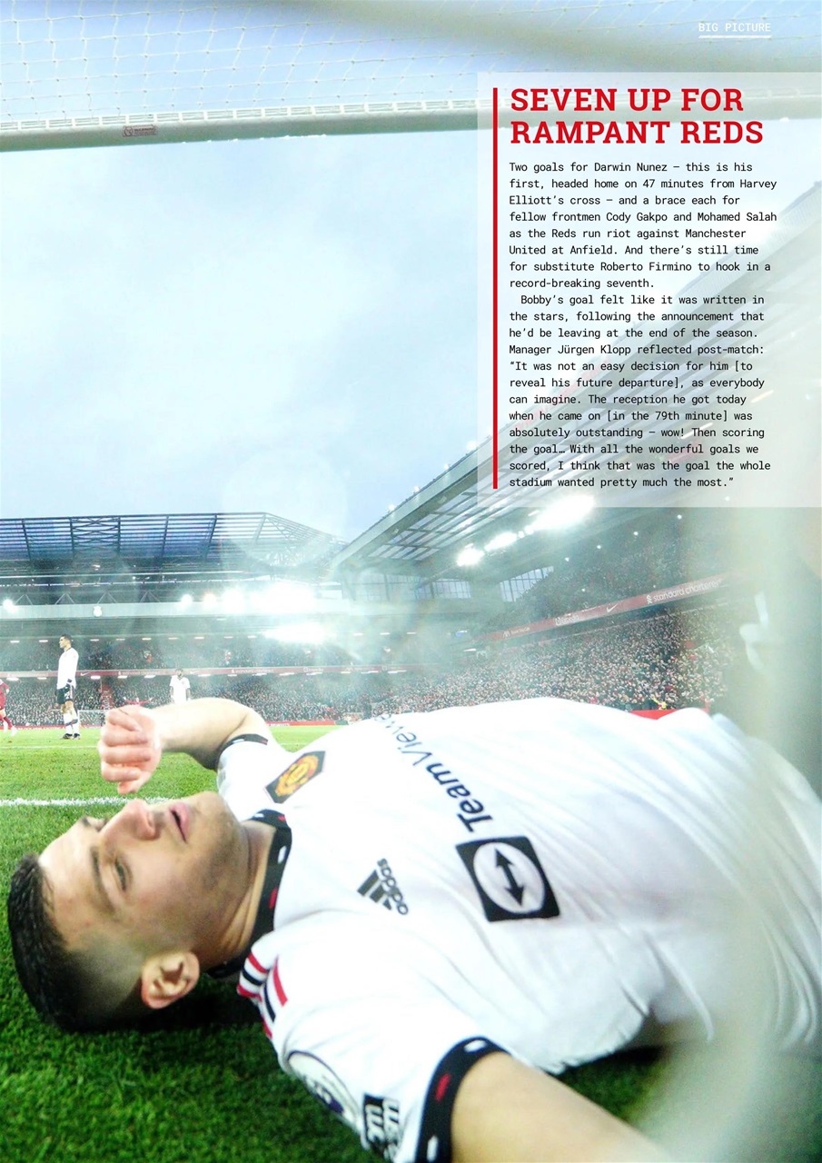 Liverpool FC Magazine Preview Pages