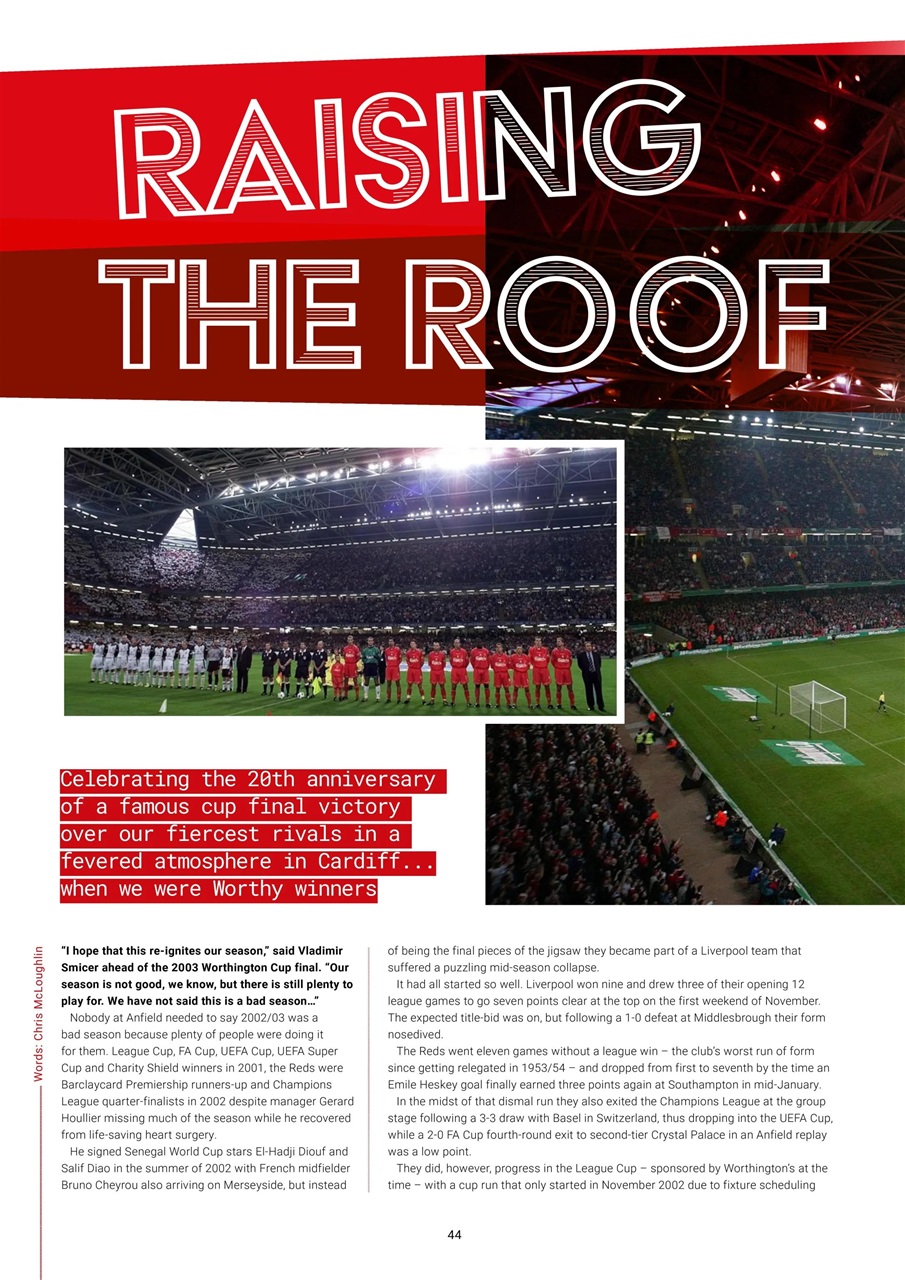 Liverpool FC Magazine Preview Pages