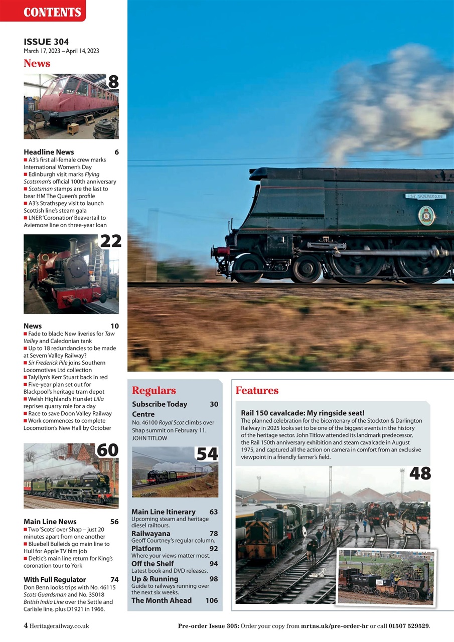 Heritage Railway Preview Pages