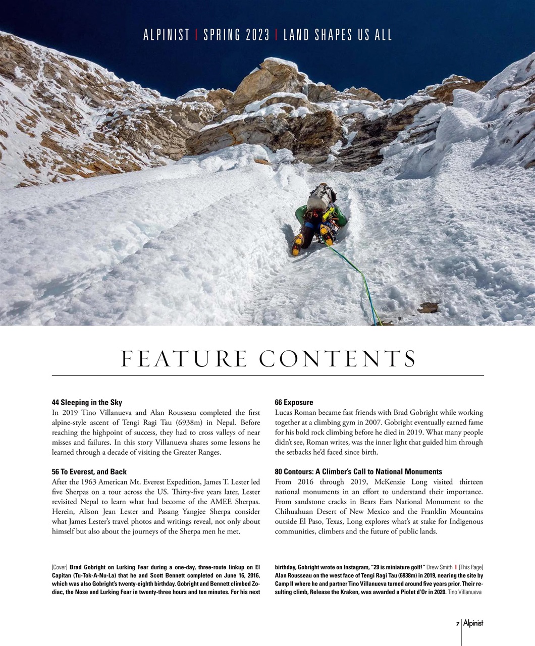 Alpinist Preview Pages