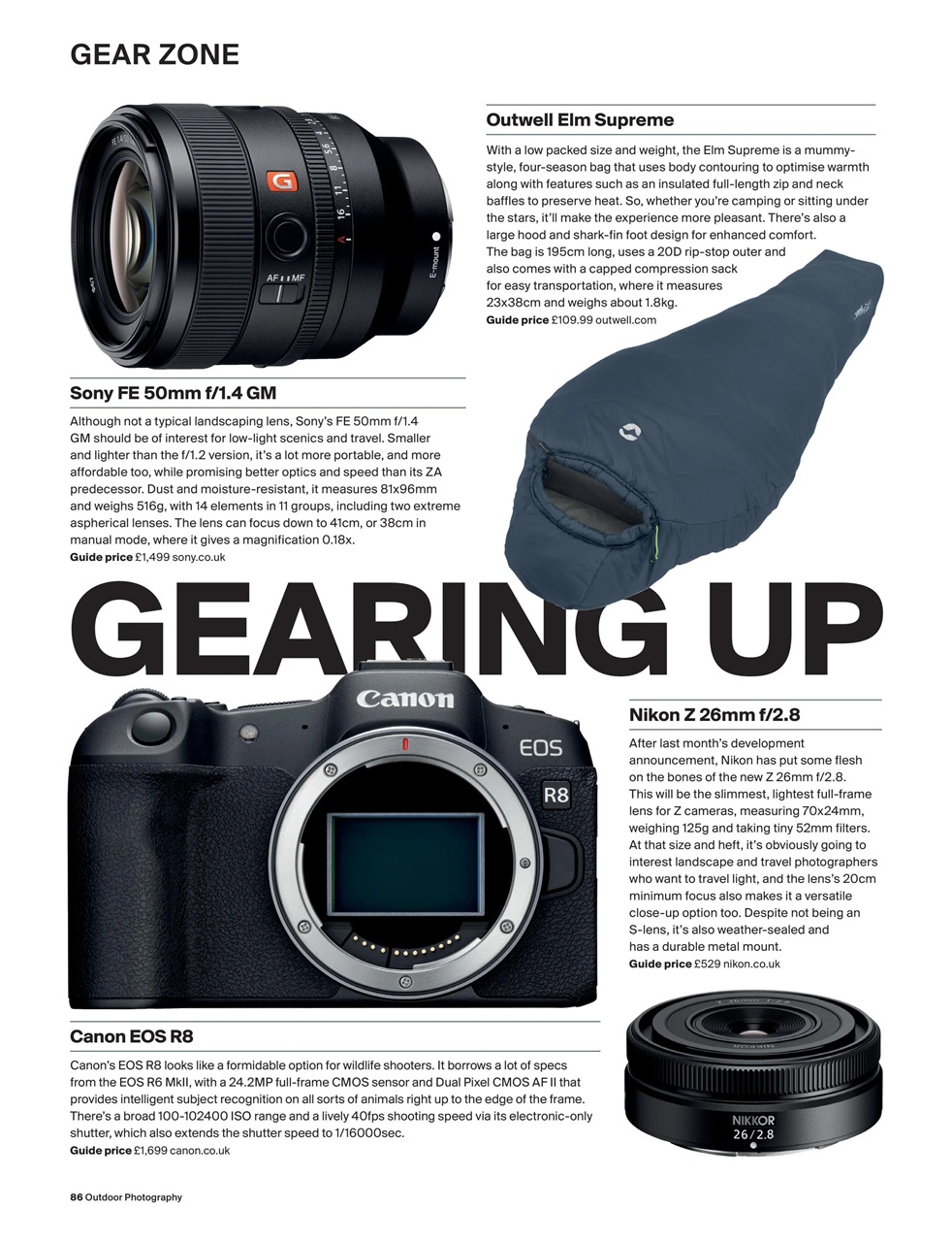 Outdoor Photography Preview Pages