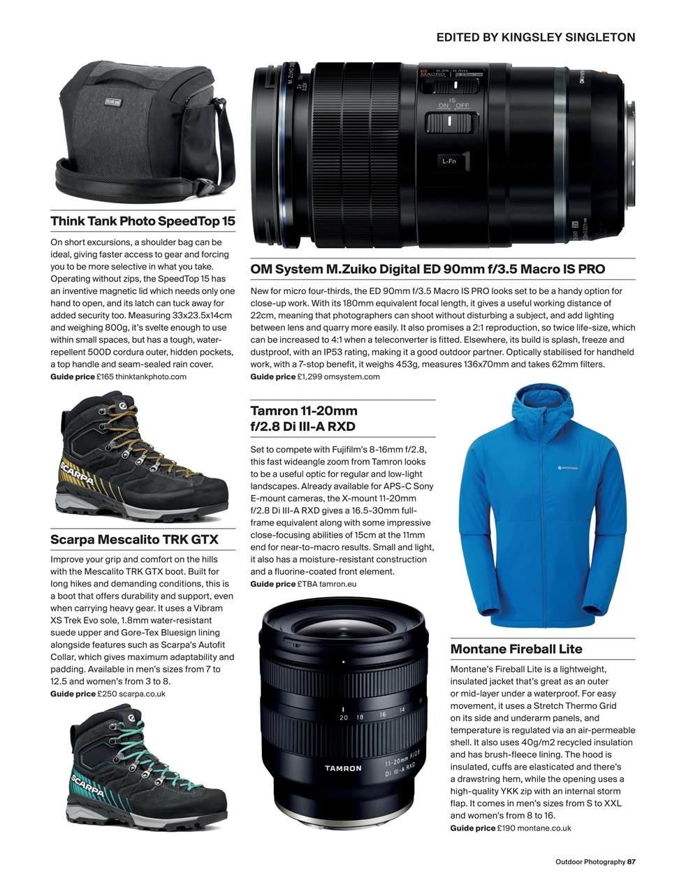 Outdoor Photography Preview Pages