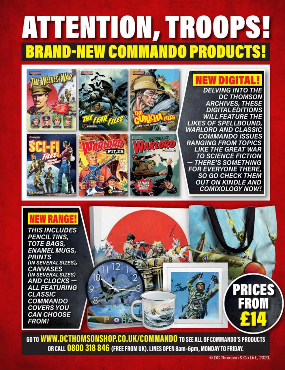 Commando Preview Pages