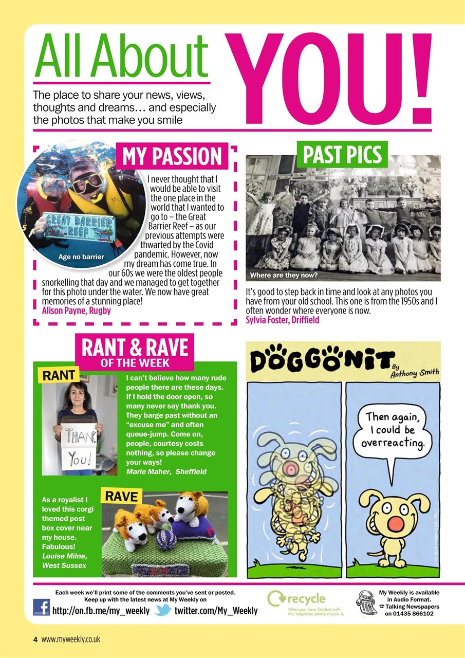 My Weekly Preview Pages