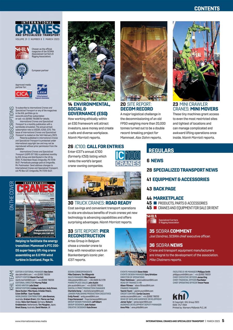 Int. Cranes and Specialized Transp Preview Pages