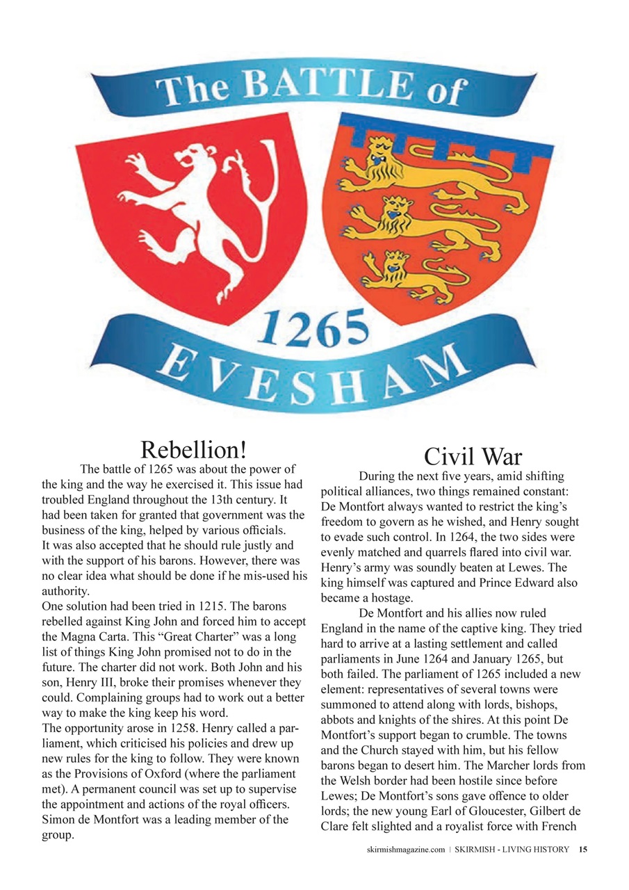 Skirmish Living History Preview Pages