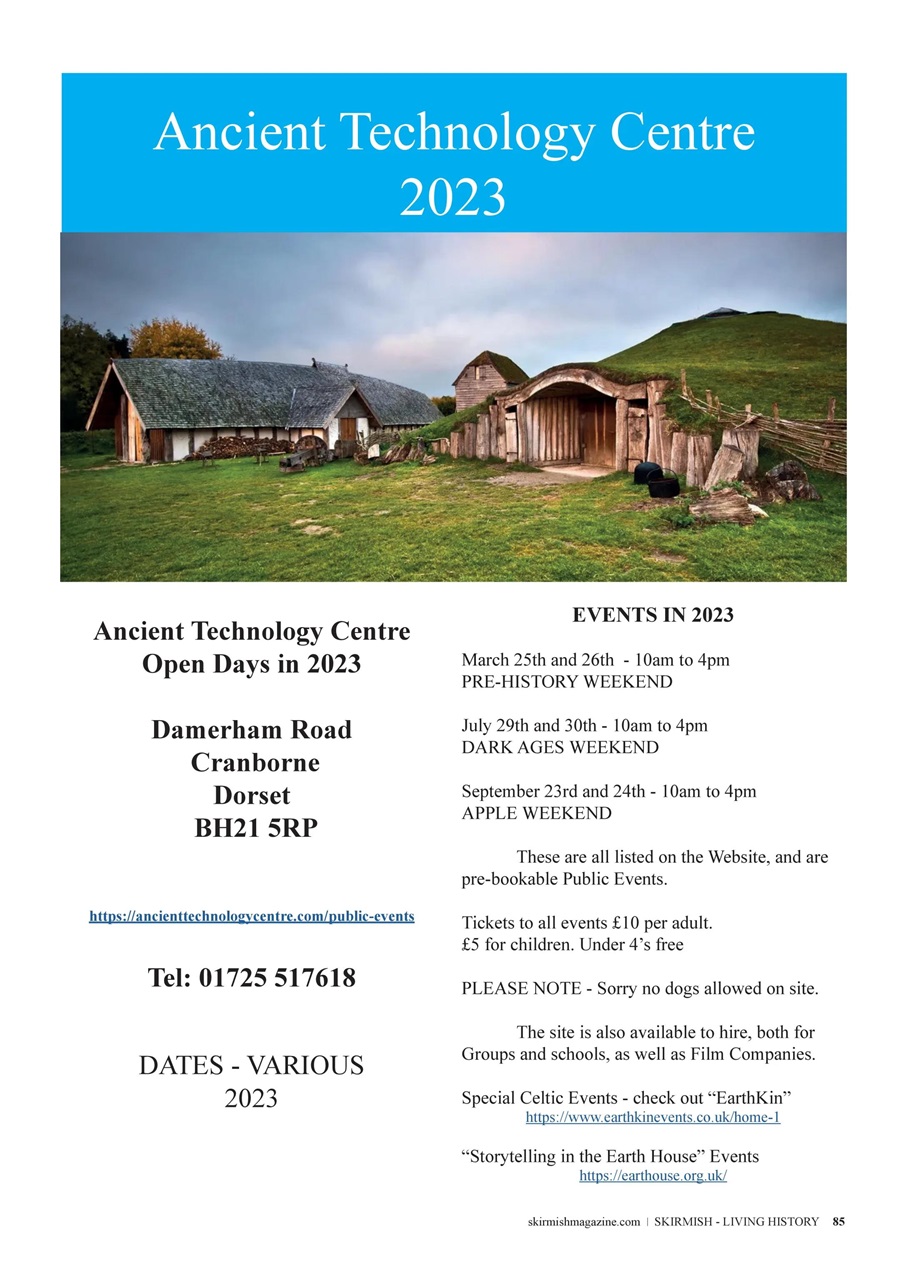 Skirmish Living History Preview Pages