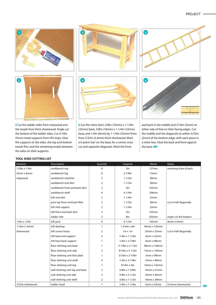 Dolls House and Miniature Scene Preview Pages