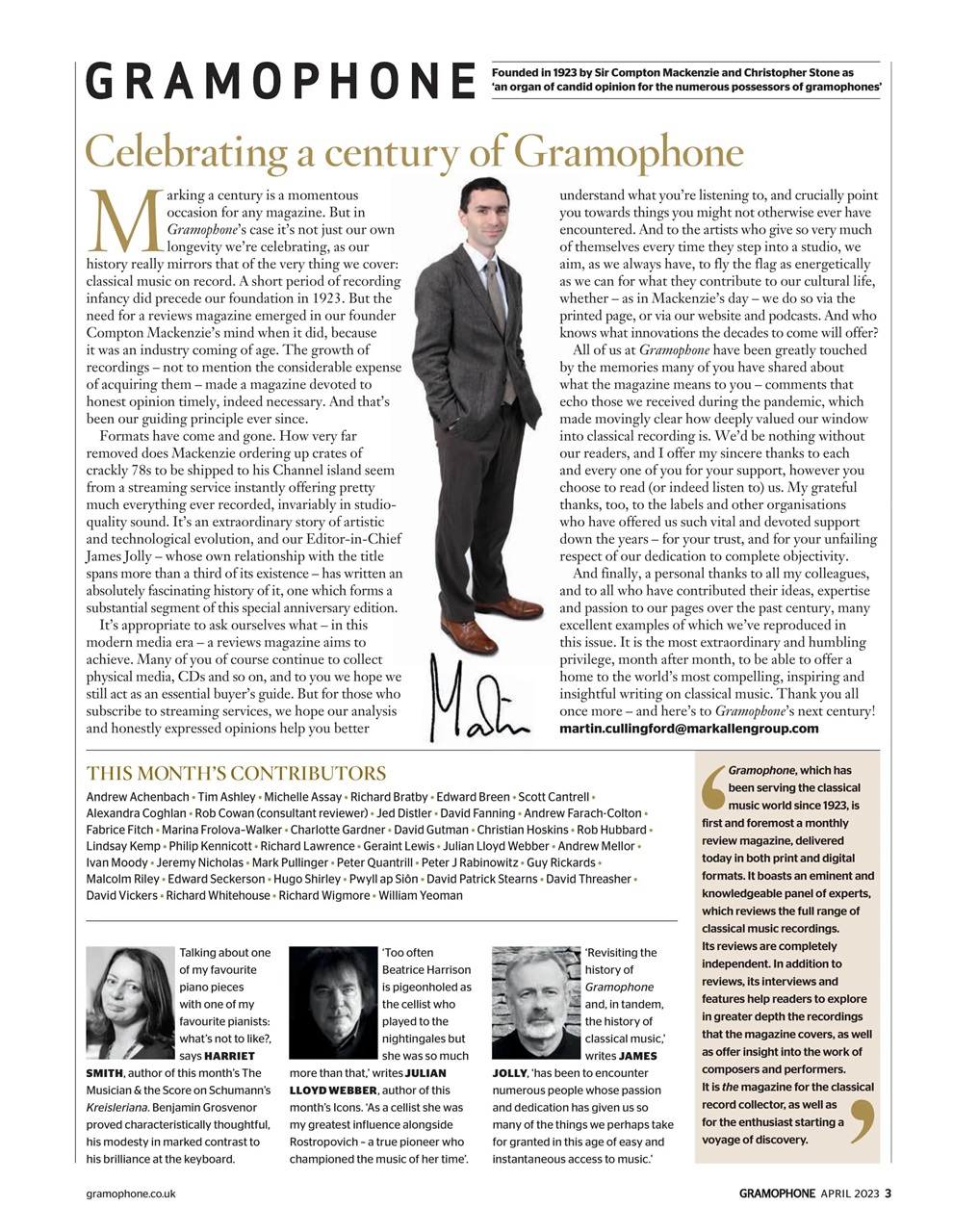 Gramophone Preview Pages