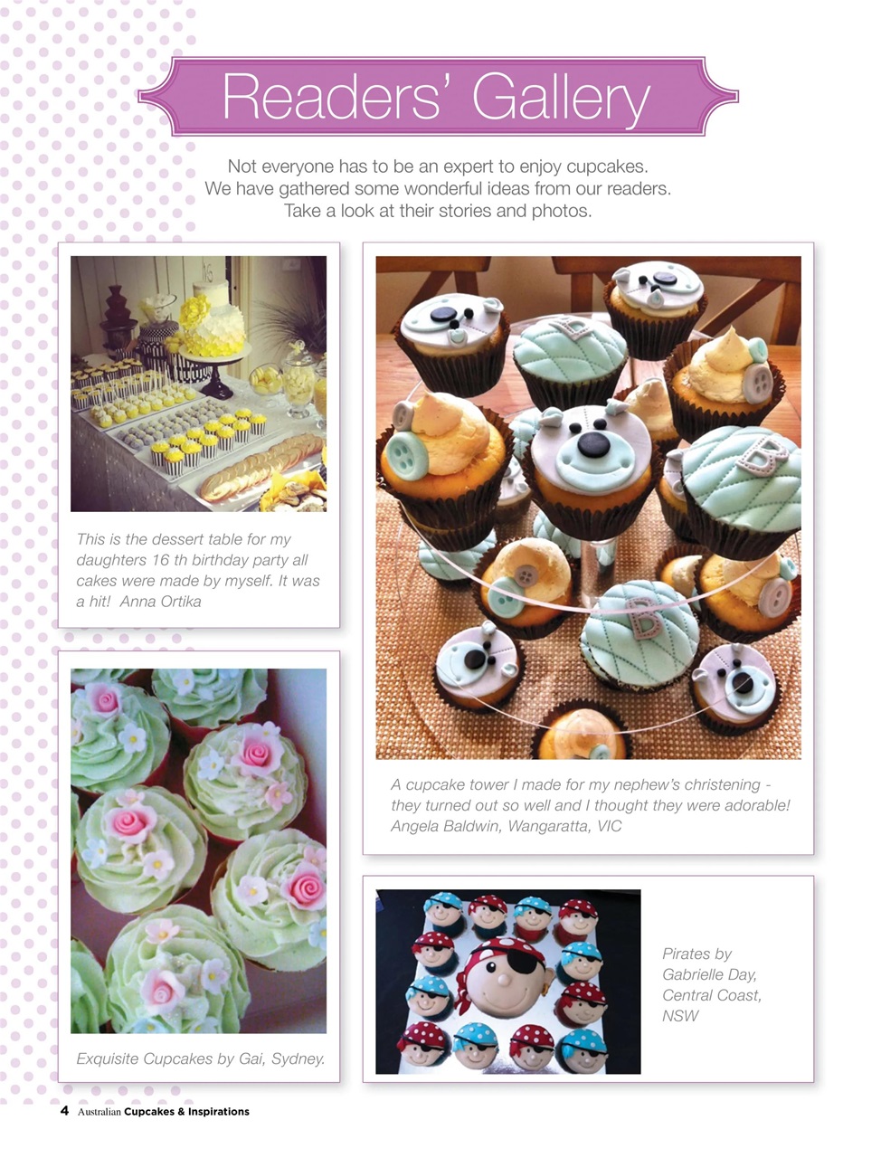 Australian Cupcakes and Inspirations Preview Pages
